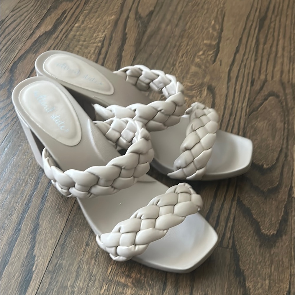 Braided Cream Women's Sandals